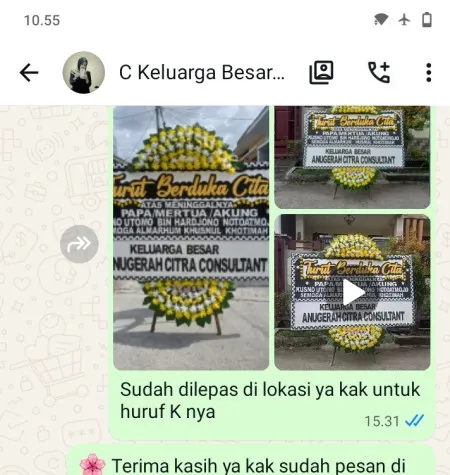 Pengiriman Papan Bunga Duka Tambun Utara